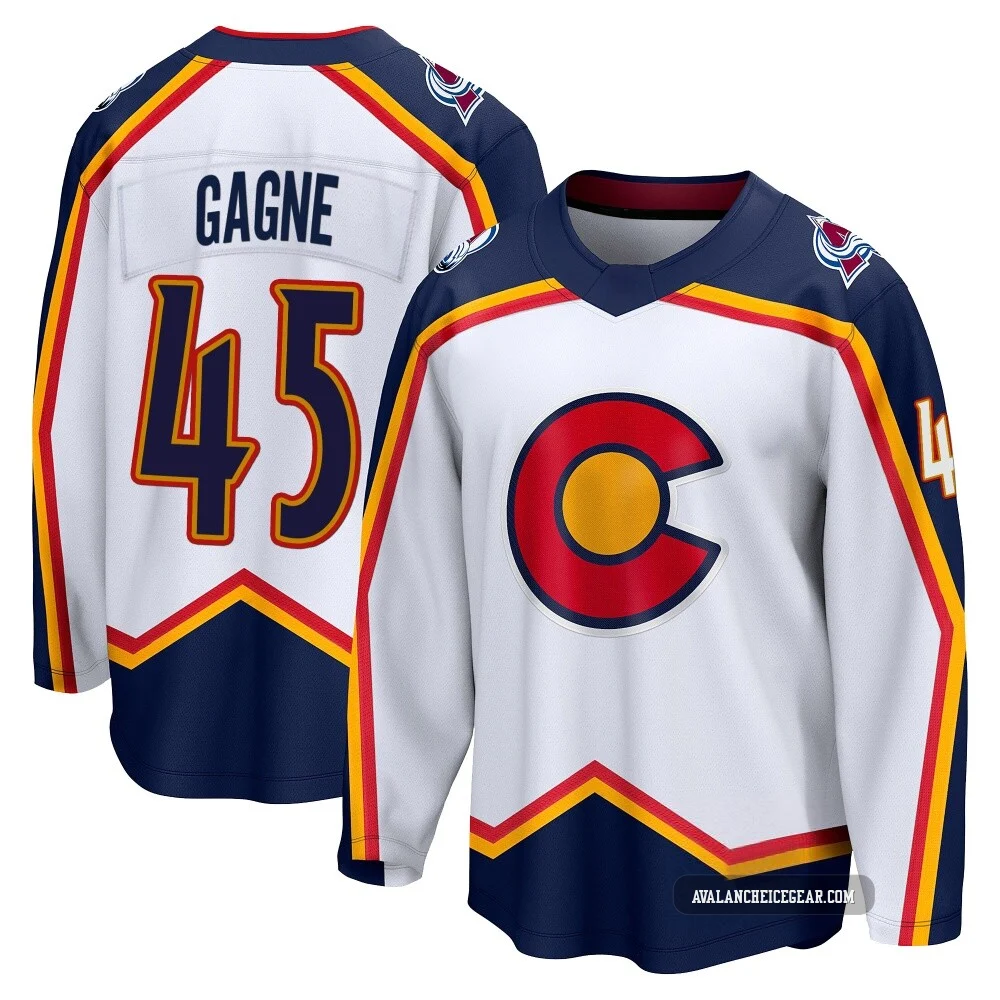 Alex Gagne Colorado Avalanche White ＃45 Youth Breakaway Special Edition 2.0 Jersey