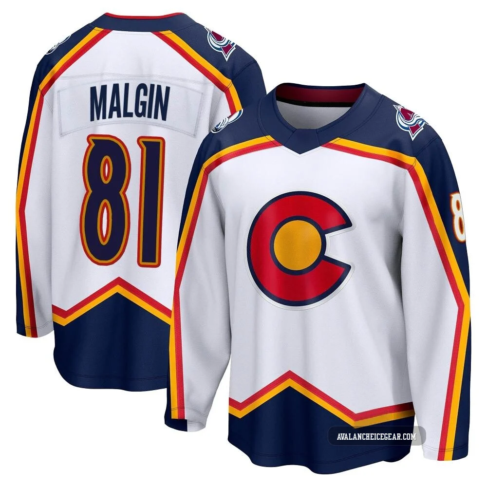 Denis Malgin Colorado Avalanche White ＃81 Youth Breakaway Special Edition 2.0 Jersey