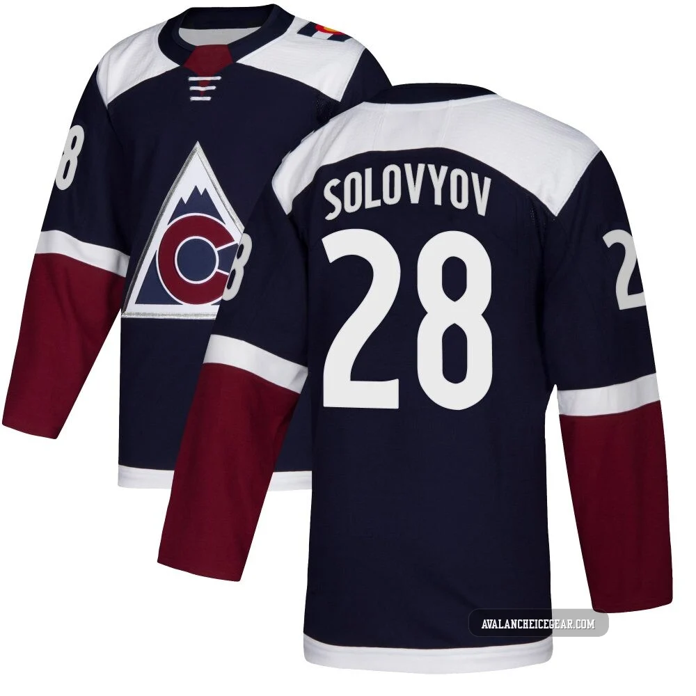 Ilya Solovyov Colorado Avalanche Authentic Navy ＃28 Men's Alternate Jersey