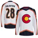 Ilya Solovyov Colorado Avalanche Authentic White ＃28 Youth Reverse Retro 2.0 Jersey