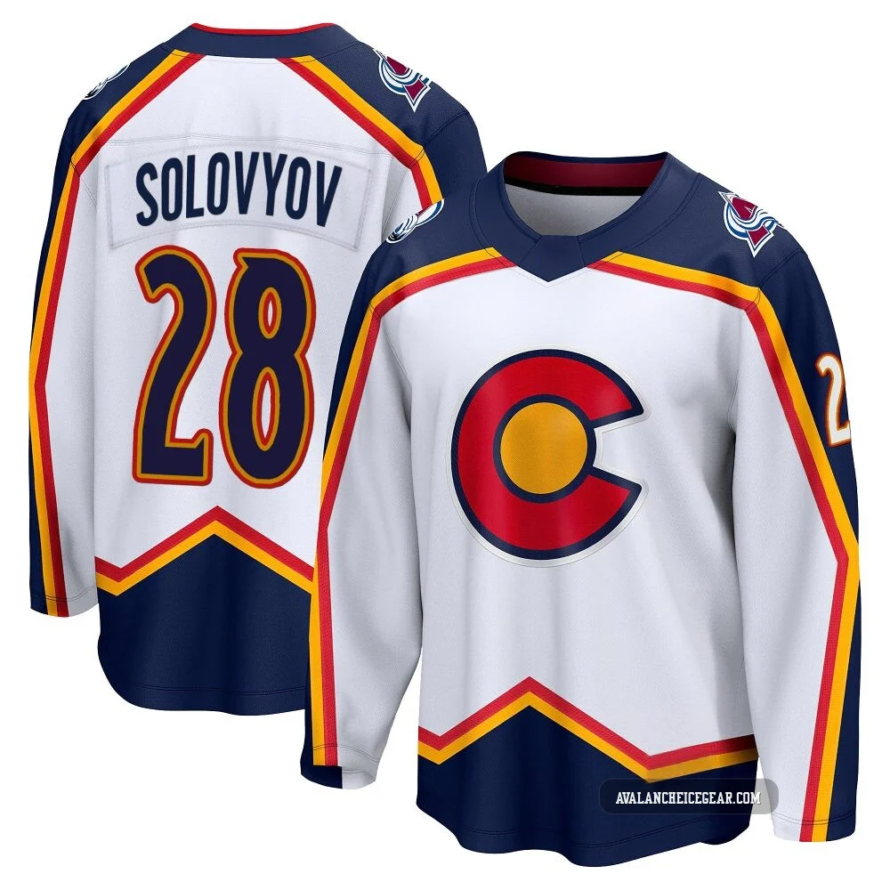 Ilya Solovyov Colorado Avalanche White ＃28 Men's Breakaway Special Edition 2.0 Jersey