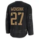 John Wensink Colorado Avalanche Black ＃27 Youth 2024 Military Appreciation Practice Premium Jersey