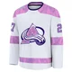 John Wensink Colorado Avalanche White ＃27 Men's 2024 Hockey Fights Cancer Practice Premium Jersey