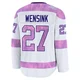 John Wensink Colorado Avalanche White ＃27 Youth 2024 Hockey Fights Cancer Practice Premium Jersey