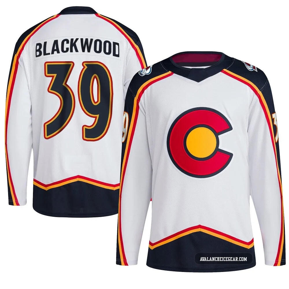 Mackenzie Blackwood Colorado Avalanche Authentic White ＃39 Men's Reverse Retro 2.0 Jersey