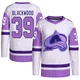 Mackenzie Blackwood Colorado Avalanche Authentic White/Purple ＃39 Youth Hockey Fights Cancer Primegreen Jersey