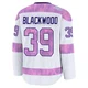 Mackenzie Blackwood Colorado Avalanche White ＃39 Youth 2024 Hockey Fights Cancer Practice Premium Jersey