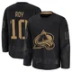 Nicolas Roy Colorado Avalanche Black ＃10 Men's 2024 Military Appreciation Practice Premium Jersey