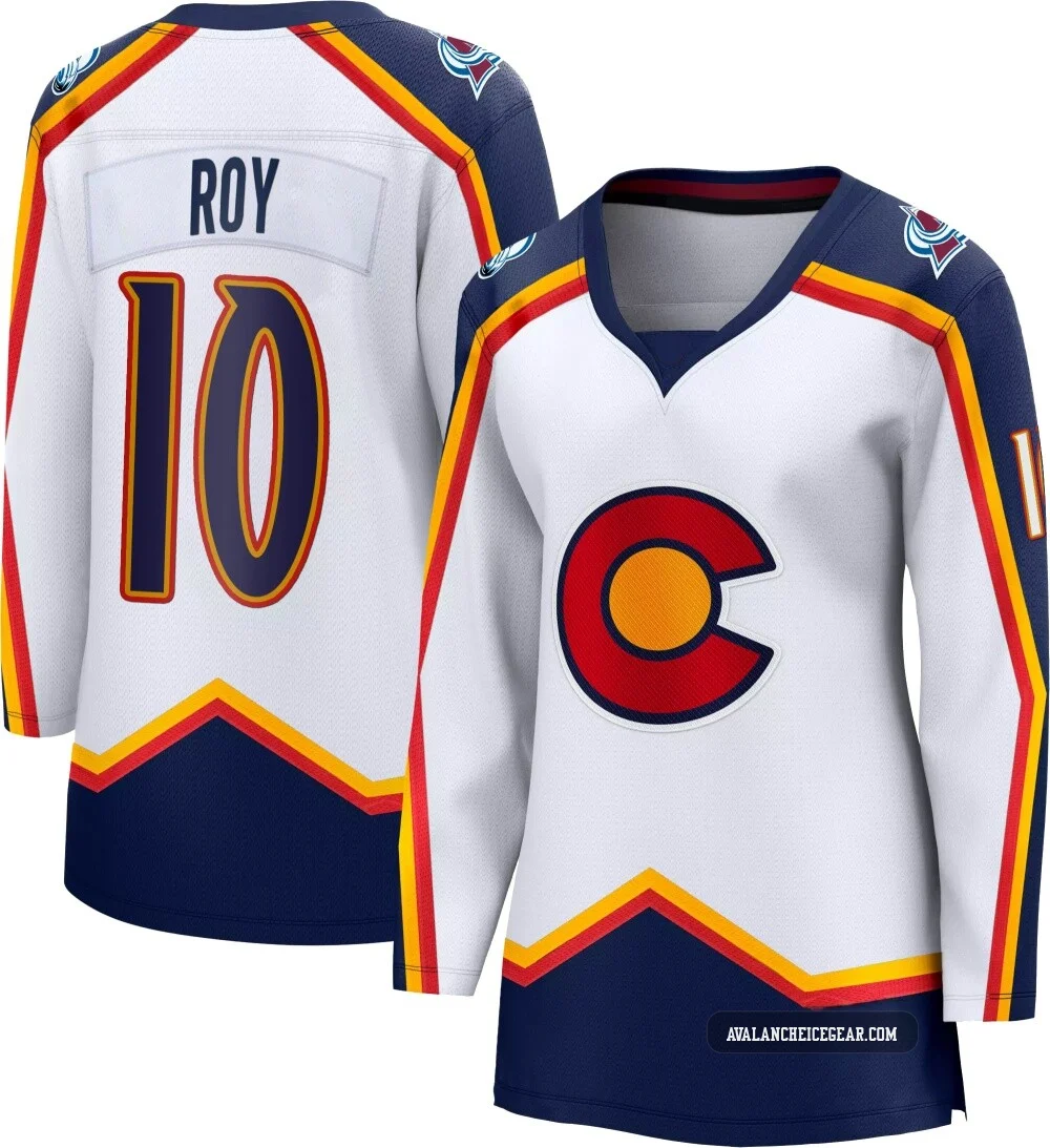 Nicolas Roy Colorado Avalanche White ＃10 Women's Breakaway Special Edition 2.0 Jersey