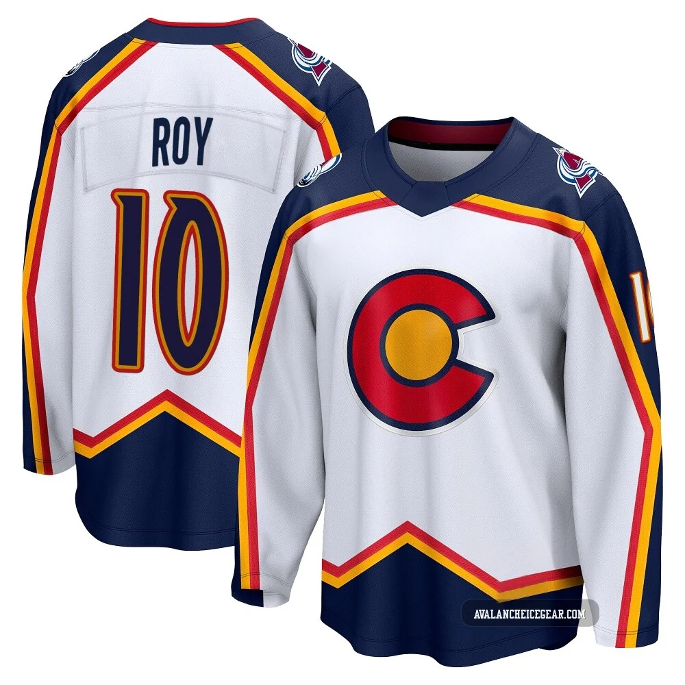 Nicolas Roy Colorado Avalanche White ＃10 Youth Breakaway Special Edition 2.0 Jersey