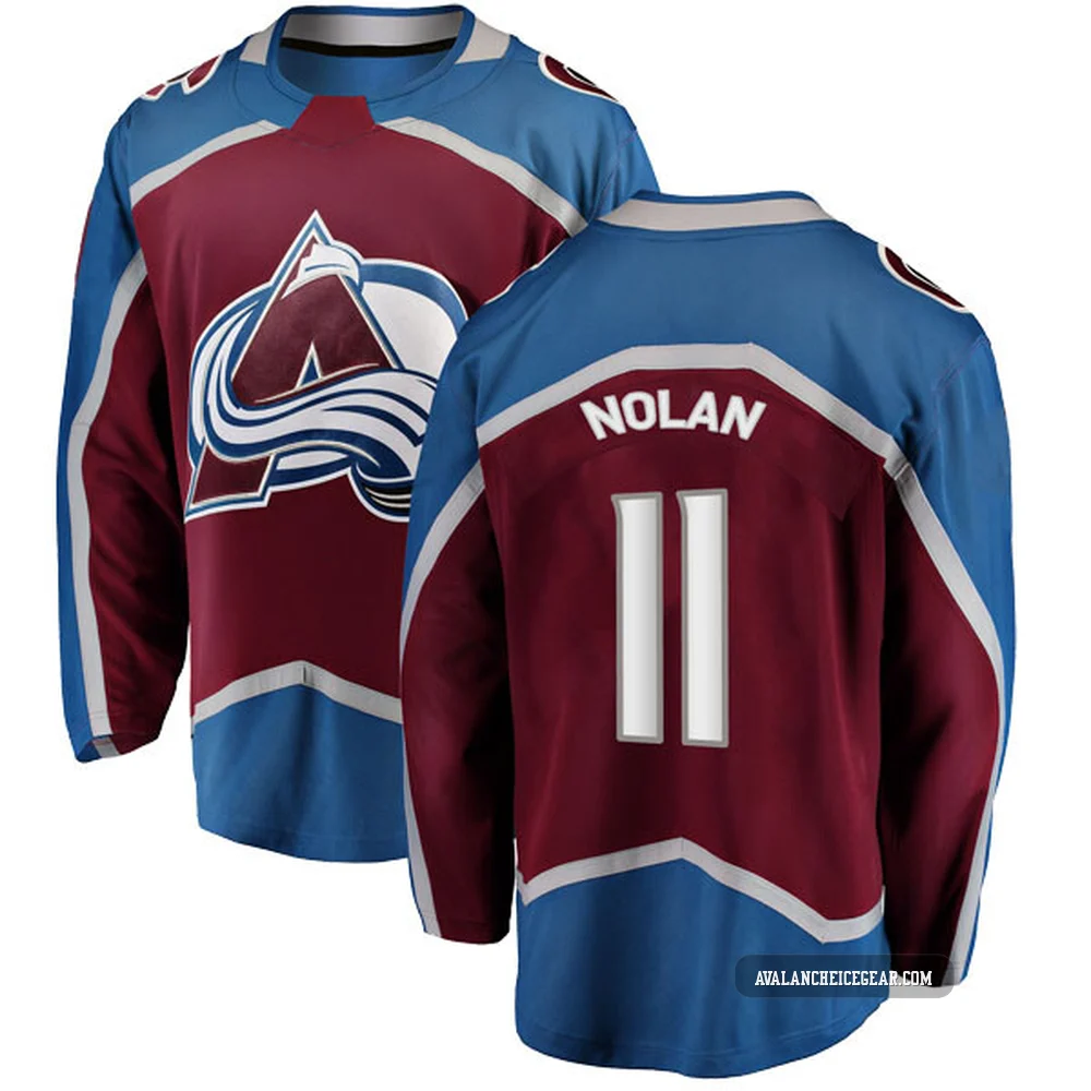 Owen Nolan Colorado Avalanche ＃11 Men's Breakaway Maroon Home Jersey
