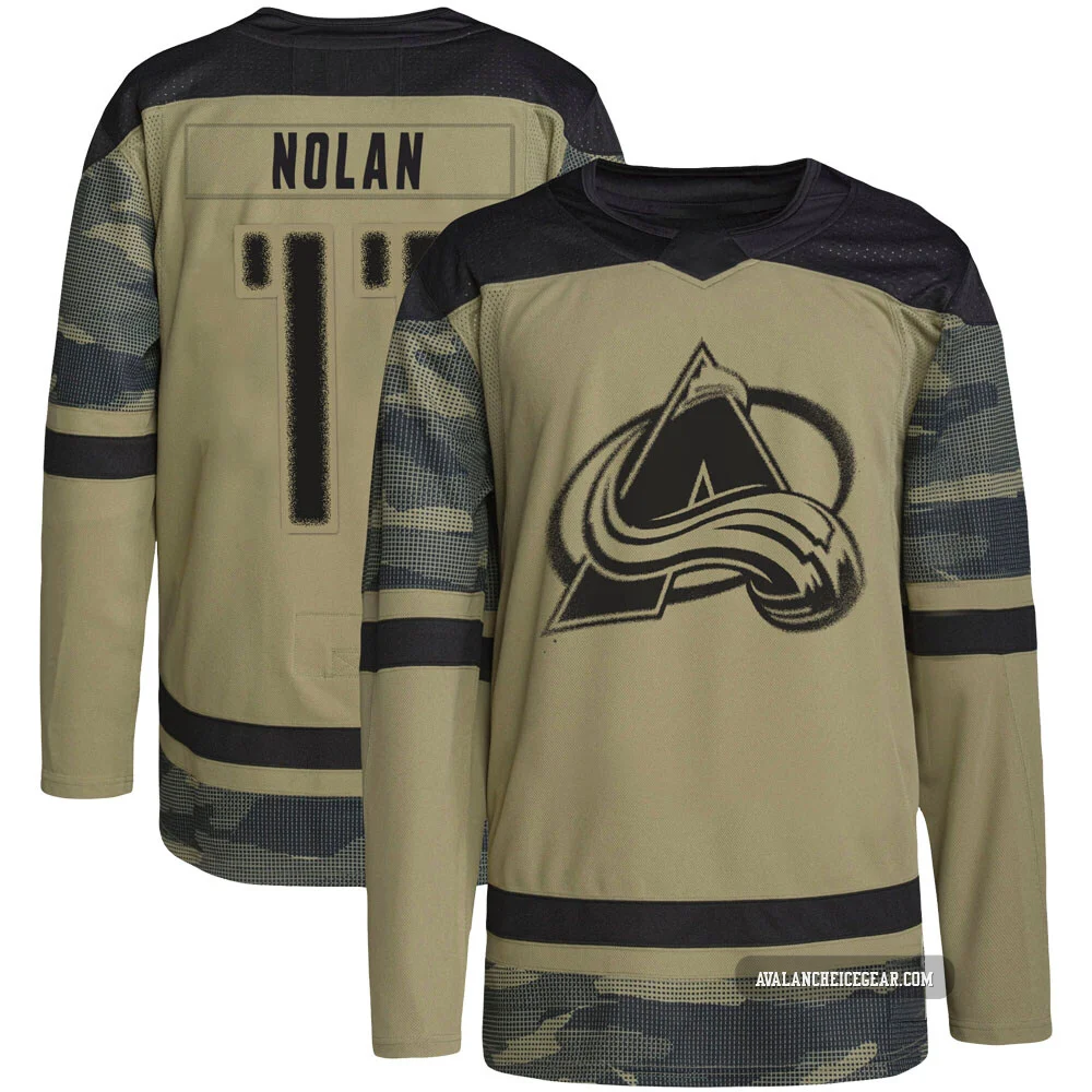 Owen Nolan Colorado Avalanche Authentic Camo ＃11 Youth Military Appreciation Practice Jersey