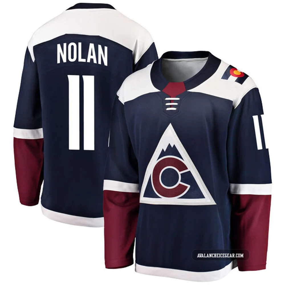 Owen Nolan Colorado Avalanche Navy ＃11 Youth Breakaway Alternate Jersey