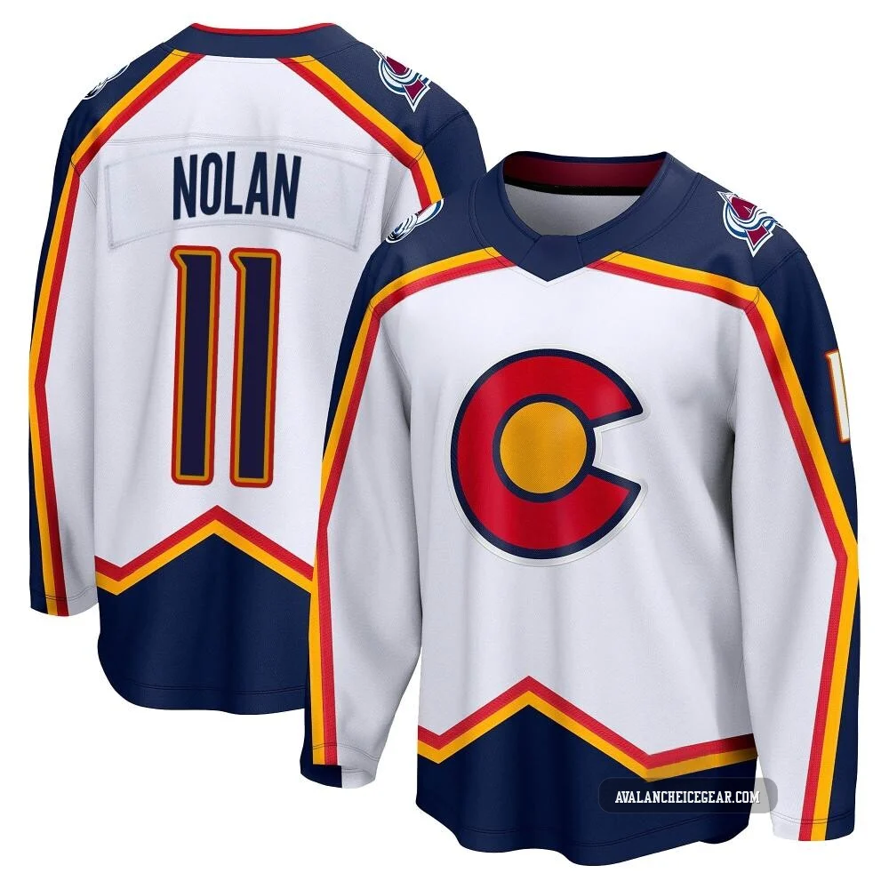 Owen Nolan Colorado Avalanche White ＃11 Men's Breakaway Special Edition 2.0 Jersey