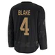 Rob Blake Colorado Avalanche Black ＃4 Youth 2024 Military Appreciation Practice Premium Jersey