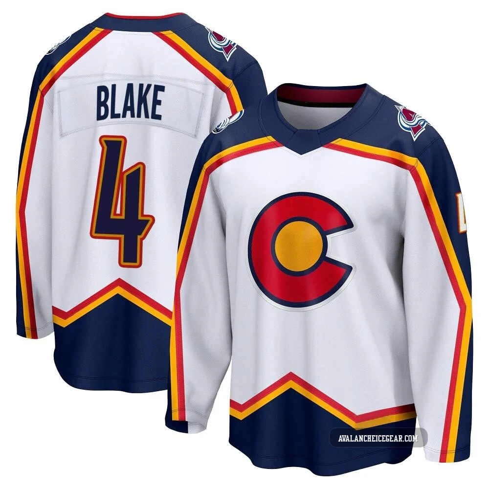 Rob Blake Colorado Avalanche White ＃4 Men's Breakaway Special Edition 2.0 Jersey