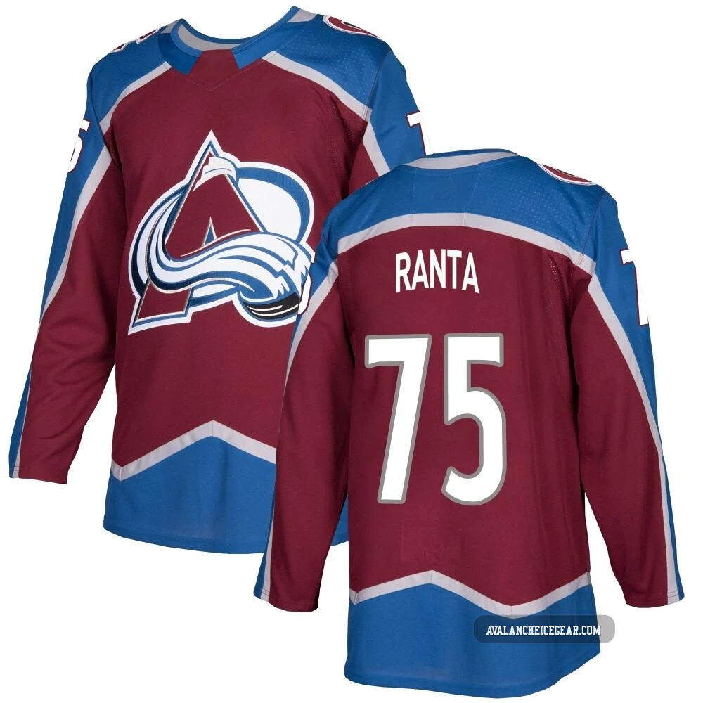Sampo Ranta Colorado Avalanche Authentic ＃75 Men's Burgundy Home Jersey