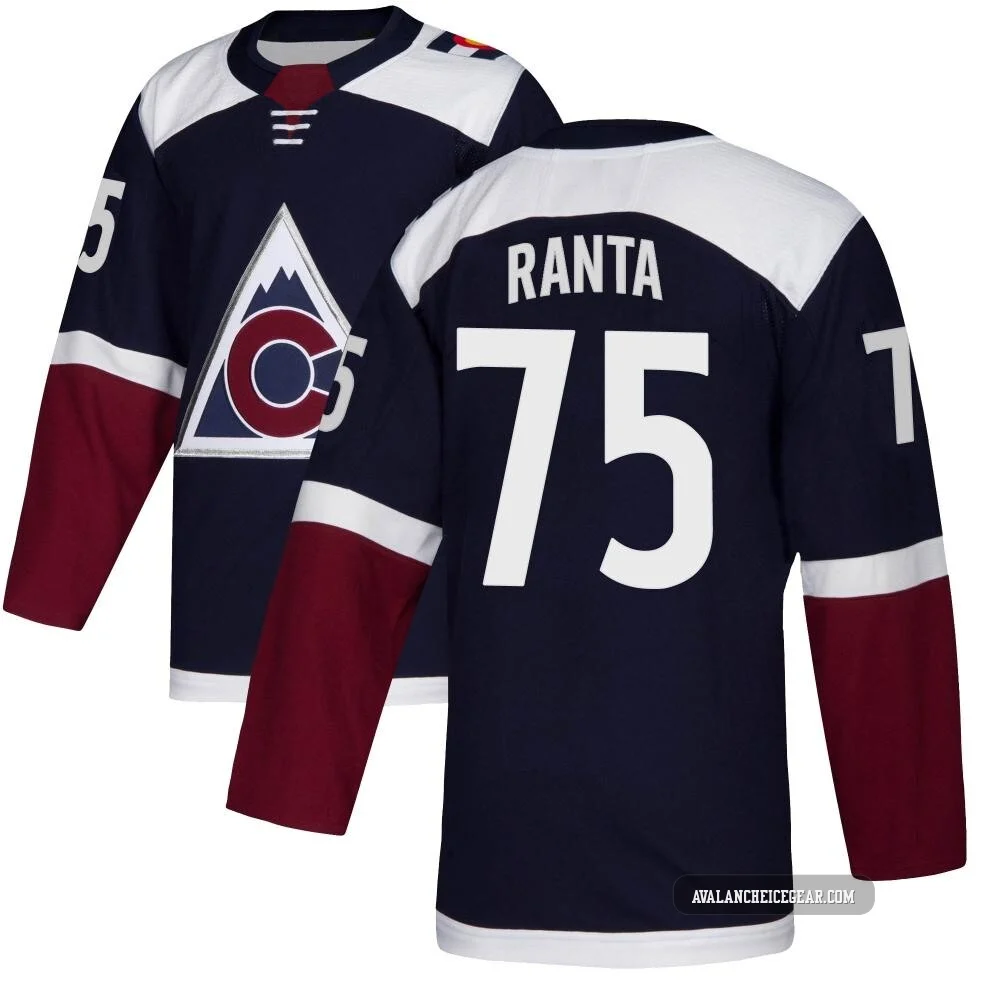 Sampo Ranta Colorado Avalanche Authentic Navy ＃75 Youth Alternate Jersey