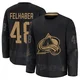 Tye Felhaber Colorado Avalanche Black ＃48 Youth 2024 Military Appreciation Practice Premium Jersey
