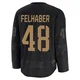 Tye Felhaber Colorado Avalanche Black ＃48 Youth 2024 Military Appreciation Practice Premium Jersey