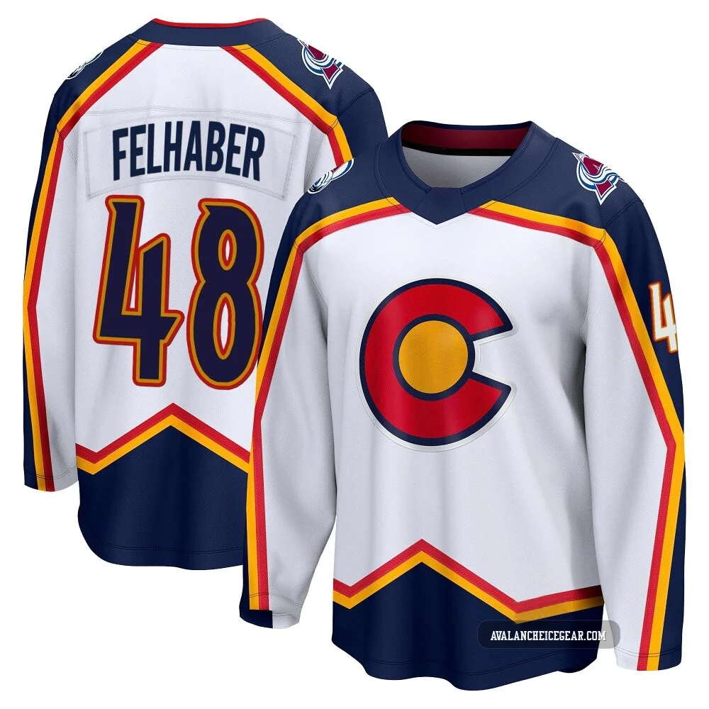 Tye Felhaber Colorado Avalanche White ＃48 Men's Breakaway Special Edition 2.0 Jersey
