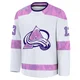 Valeri Nichushkin Colorado Avalanche White ＃13 Men's 2024 Hockey Fights Cancer Practice Premium Jersey