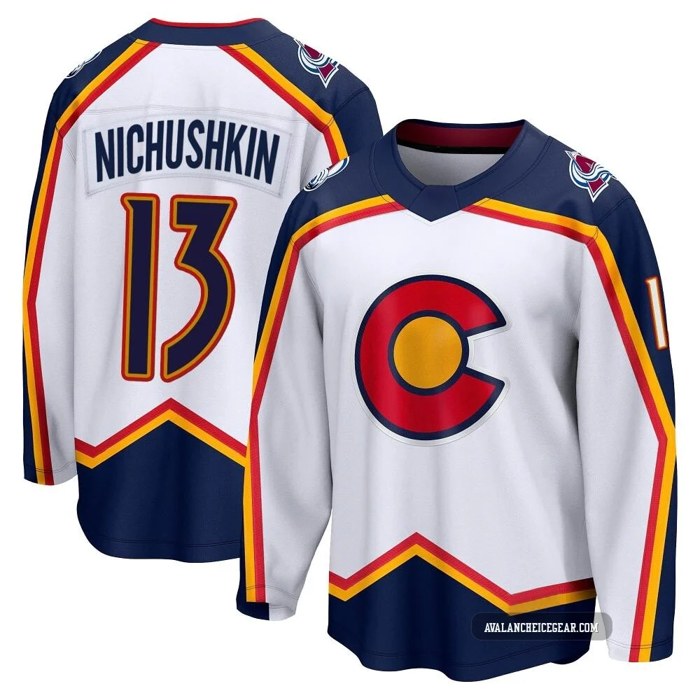 Valeri Nichushkin Colorado Avalanche White ＃13 Men's Breakaway Special Edition 2.0 Jersey